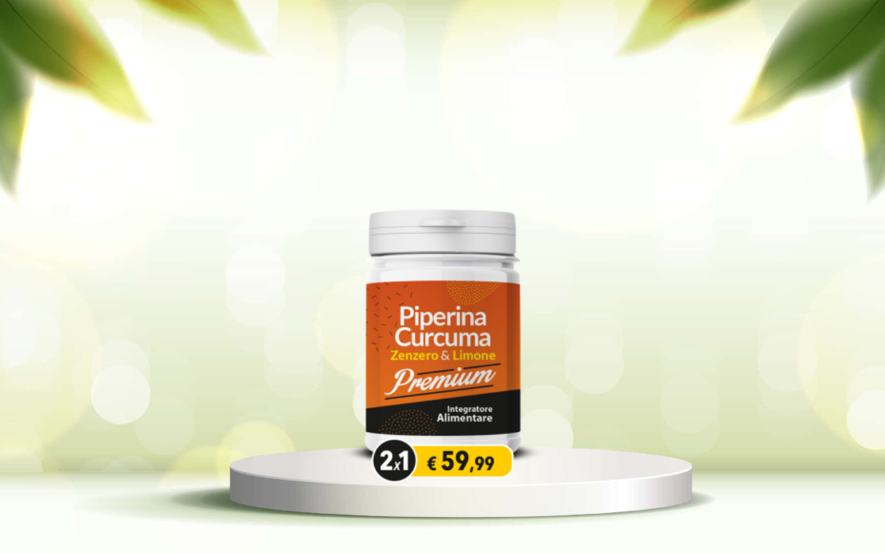 Migliora intestino e metabolismo: prova Piperina e Curcuma Premium per il detox naturale